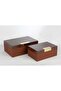 2-Piece Wooden Gold Decorative Box 24X16X10Cm 30X20X12Cm - 3