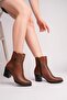 Genuine Leather Women's Daily Classic Heeled Boots DC2510 - 3