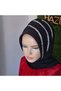 Black Glitter Gray Striped Model - 3
