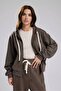 Women's Washable Laser Burnt Hooded Design Sweatshirt