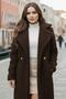 Lined Plush Coat Brown SS2506 - 2