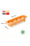 Polypropylene 4 Hole Diamond Ice Cube Tray, BPA Free, Assorted (Green/Orange) - 3