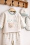 5 Piece Organic Cotton Newborn Baby Boy Hospital Discharge Bodysuit Set (Boxed) 0-3 Months - 3