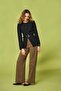 Onlmadison High Waist Wide Leg Women's Pants Leopard Print