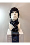 Men's Kaşkol Scarf Cotton Navy Blue Black