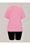 Women's California Printed T-Shirt and Leggings Bottom Top Set - 2