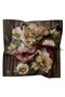 Striped Floral Pattern Sparkling Crystal Scarf - 2
