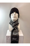 Men's Kaşkol Scarf Woolen Beige Black