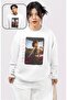 Unisex Oversized Lisa Blackpink Deadline Rose Printed Crew Neck Hoodless Sweatshirt