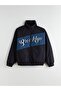 Xside Black Comfortable Fit Stand Collar Men's Jacket - 6