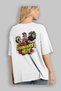 Gym, Sports, Fitness 38 Back Printed White Oversize T-Shirt Men's Women's Cotton Crew Neck T-Shirt - 3