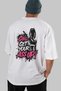 Gym, Sports, Fitness 12 Back Printed White Oversize T-Shirt Men's Women's Cotton Crew Neck T-Shirt - 6