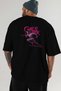 Gym, Sports, Fitness 48 Back Printed Black Oversize T-Shirt Men's Women's Cotton Crew Neck T-Shirt - 6