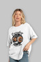 Gym, Sports, Fitness 18 Pre-Printed White Oversized T-Shirt Men's Women's Cotton Crew Neck T-Shirt - 4