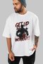 Gym, Sports, Fitness 84 Pre-Printed White Oversized T-Shirt Men's Women's Cotton Crew Neck T-Shirt - 7