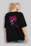 Gym, Sports, Fitness 48 Back Printed Black Oversize T-Shirt Men's Women's Cotton Crew Neck T-Shirt - 4