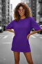 Mily Women's Oversized Basic Crew Neck Cotton T-Shirt Relaxed Fit Unisex Couple Outfit - 2