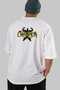 Gym, Sports, Fitness 98 Back Printed White Oversize T-Shirt Men's Women's Cotton Crew Neck T-Shirt - 6