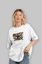 Gym, Sports, Fitness 55 Pre-Printed White Oversized T-Shirt Men's Women's Cotton Crew Neck T-Shirt - 4