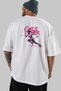 Gym, Sports, Fitness 48 Back Printed White Oversize T-Shirt Men's Women's Cotton Crew Neck T-Shirt - 5
