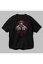 Gym, Sports, Fitness 24 Back Printed Black Oversize T-Shirt Men's Women's Cotton Crew Neck T-Shirt - 3