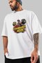 Gym, Sports, Fitness 38 Pre-Printed White Oversized T-Shirt Men's Women's Cotton Crew Neck T-Shirt - 3