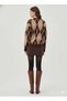 Baklava Patterned Bearded Knitwear Sweater - 2
