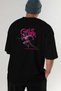 Gym, Sports, Fitness 48 Back Printed Black Oversize T-Shirt Men's Women's Cotton Crew Neck T-Shirt - 7