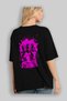 Gym, Sports, Fitness 34 Back Printed Black Oversize T-Shirt Men's Women's Cotton Crew Neck T-Shirt - 4