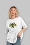 Gym, Sports, Fitness 98 Pre-Printed White Oversized T-Shirt Men's Women's Cotton Crew Neck T-Shirt - 4