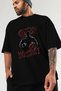 Gym, Sports, Fitness 84 Pre-Printed Black Oversize T-Shirt Men Women Cotton Crew Neck T-Shirt - 3