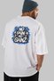 Gym, Sports, Fitness 86 Back Printed White Oversize T-Shirt Men's Women's Cotton Crew Neck T-Shirt - 7