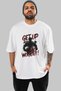 Gym, Sports, Fitness 84 Pre-Printed White Oversized T-Shirt Men's Women's Cotton Crew Neck T-Shirt