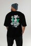 Gym, Sports, Fitness 20 Back Printed Black Oversize T-Shirt Men's Women's Cotton Crew Neck T-Shirt - 5