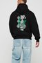 Gym, Sports, Fitness 20 Black Hoodie with Back Print Oversize Hooded Sweatshirt for Men and Women - 3