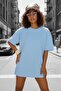 Mily Women's Oversized Basic Crew Neck Cotton T-Shirt Relaxed Fit Unisex Couple Outfit