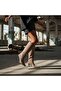 Ecru Suede Genuine Leather Bellows Women's Pointed Toe Boots - 3