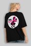 Gym, Sports, Fitness 54 Back Printed Black Oversize T-Shirt Men's Women's Cotton Crew Neck T-Shirt - 4