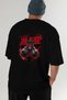 Gym, Sports, Fitness 67 Back Printed Black Oversize T-Shirt Men's Women's Cotton Crew Neck T-Shirt - 7