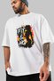 Gym, Sports, Fitness 14 Pre-Printed White Oversized T-Shirt Men's Women's Cotton Crew Neck T-Shirt - 3