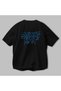 Gym, Sports, Fitness 100% Black Oversize T-Shirt with Back Print for Men and Women Cotton Crew Neck T-Shirt - 3