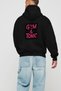 Gym, Sports, Fitness 97 Black Hoodie with Back Print Oversize Hooded Sweatshirt Men Women - 3