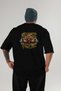 Gym, Sports, Fitness 28 Back Printed Black Oversize T-Shirt Men's Women's Cotton Crew Neck T-Shirt