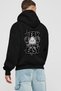 Gym, Sports, Fitness 78 Black Hoodie with Back Print Oversize Hooded Sweatshirt Men Women