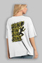 Gym, Sports, Fitness 46 Back Printed White Oversize T-Shirt Men's Women's Cotton Crew Neck T-Shirt - 3