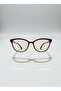 Cat Eye Burgundy Blue Light Protection Glasses Uv400 Protection - 4