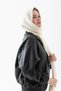 Hooded Thick Scarf Balaclava Women — Knitwear Hood Scarf |   Soft Textured Winter Accessory - Ecru - 3