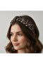 Beige Leopard Patterned Crown