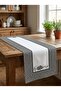 Home Patterned Runner & 4-Piece Square Placemat Set - 4
