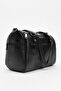 Verona Women's Shoulder Strap Handbag Real Leather Black - 3